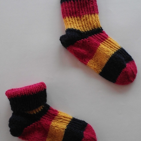 Socken Gr. 24/25 - Farben der Nationen - Deutschland