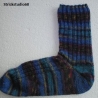 Socken Gr.38/39 handgestrickt blau Farbverlauf