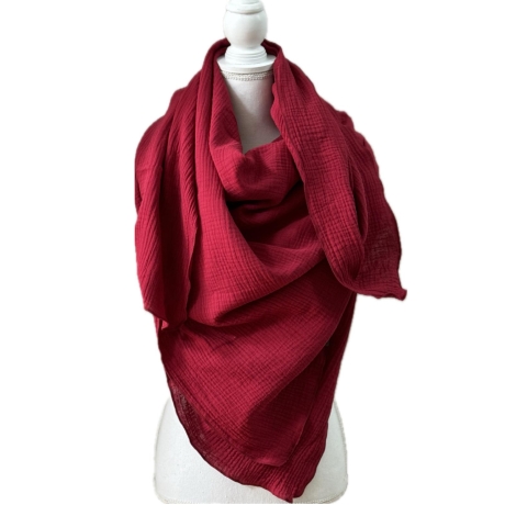 Musselin Tuch XXL | Schal | Halstuch | Dreieckstuch | 42 Farben