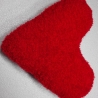 Kissen - Herzform - handgestrickt - rot