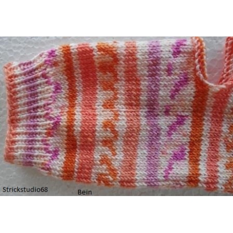 Yoga-Socken Gr. 36/37 handgestrickt für Wollallergiker geeignet