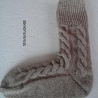 Socken mit Zopfmuster Gr.36/37