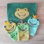 4 Stickdateien Set ITH Frosch Waschlappen und Appli Froschgesicht