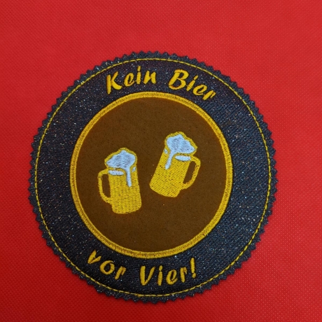 Untersetzer Kein Bier vor Vier