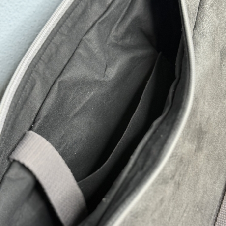 LuniBag grau/silber Veluors  Kunstleder 