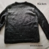 Herrenpullover Gr. M - handgestrickt - farbverlauf - anthrazit