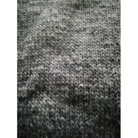 Herrenpullover Gr. M - handgestrickt - farbverlauf - anthrazit