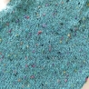Strampelsack/Pucksack-gestrickt-türkis mit bunten Noppen