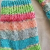 Socken-Gr.36/37-handgestrickt-frische Farben-Bonbonfarben