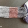 Socken Gr.44/45 handgestrickt  Blockstreifen  gedeckte Farben
