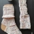 Yoga Socken - handgestrickt - Gr. 36/37 - naturweiß/pastell