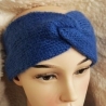 Winterset -Stirnband mit kleinem Halstuch - handgestrickt - blau