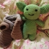 Gehäkelter Baby Yoda, Star wars, Kuscheltier, Geschenk, Deko