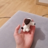 Kuscheltier Hund gehäkelt als Geschenk Anhänger Wunsch Deko