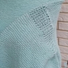 Pullover - handgestrickt - Gr.36/38 - mint - Lochmuster im Ärmel