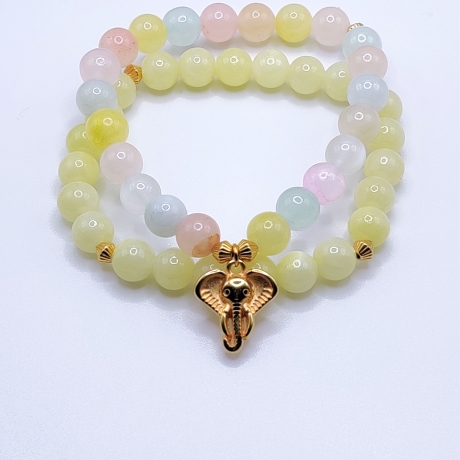 Armband Set Achat und Jade Schutzstein Schwangerschaft Damen