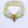 Armband Set Achat und Jade Schutzstein Schwangerschaft Damen