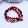 Armband Set Lotusblume Lebensbaum Jade Heilsteine Geschenk Damen