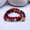 Armband Set Lotusblume Lebensbaum Jade Heilsteine Geschenk Damen