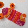 Sneaker  Gr. 38/39 handgestrickt  gelb, pink, orange,weiß