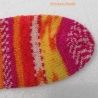 Sneaker  Gr. 38/39 handgestrickt  gelb, pink, orange,weiß