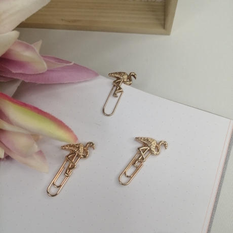 Büroklammern/Paper Clips - Flamingo