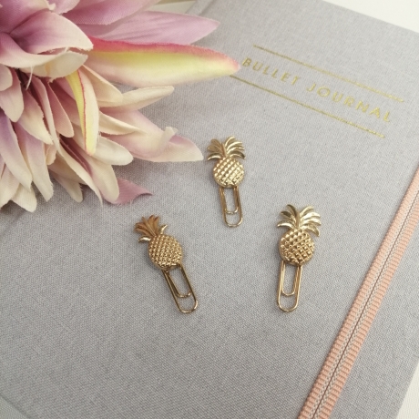 Büroklammern/Paper Clips - Ananas