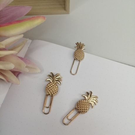 Büroklammern/Paper Clips - Ananas