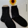 Socken - Gr.42/43 - handgestrickt - schwarz