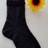 Socken - Gr.42/43 - handgestrickt - schwarz