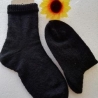 Socken - Gr.42/43 - handgestrickt - schwarz