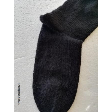 Socken - Gr.42/43 - handgestrickt - schwarz