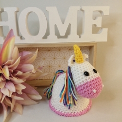 Einhorn Eierwärmer gehäkelt zur Dekoration oder als Geschenk