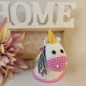 Einhorn Eierwärmer gehäkelt zur Dekoration oder als Geschenk
