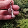 Hufnagel Anhänger Glücksbringer Grüner Glitzerstein Glas