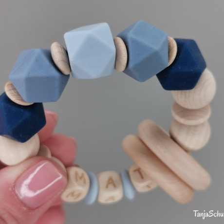 Baby - Greifring, personalisiert mit Namen