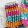 Socken - Gr. 36/37 - handgestrickt - Blockstreifen - bunt