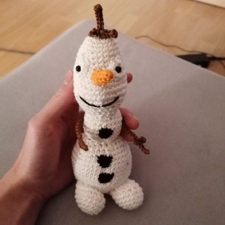 Schneemann Olaf Frozen gehäkelt Kuscheltier Spielzeug Geschenk