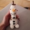 Schneemann Olaf Frozen gehäkelt Kuscheltier Spielzeug Geschenk