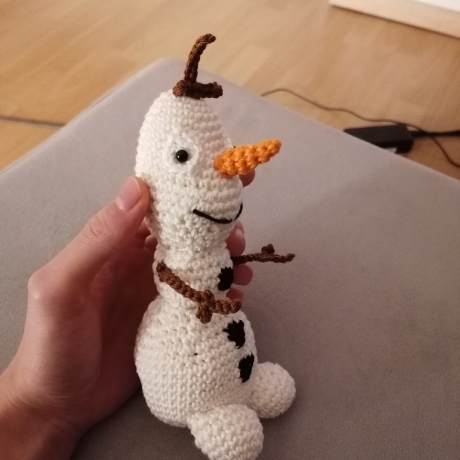 Schneemann Olaf Frozen gehäkelt Kuscheltier Spielzeug Geschenk