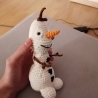 Schneemann Olaf Frozen gehäkelt Kuscheltier Spielzeug Geschenk