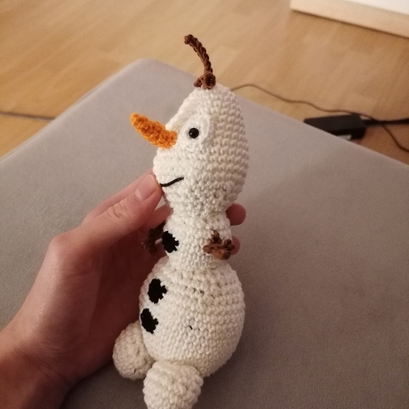 Schneemann Olaf Frozen gehäkelt Kuscheltier Spielzeug Geschenk