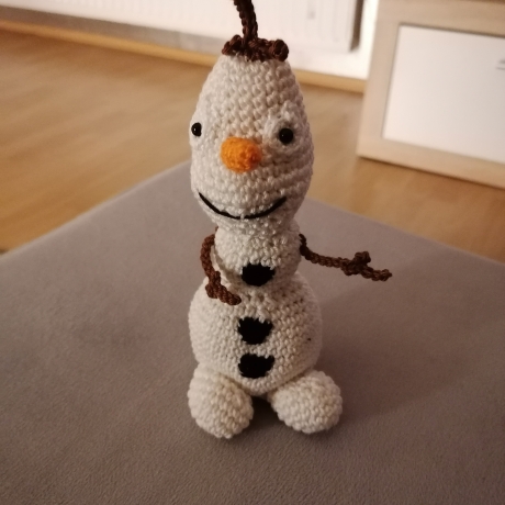 Schneemann Olaf Frozen gehäkelt Kuscheltier Spielzeug Geschenk