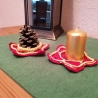 Gehäkelter Teelichthalter Stern (Geschenk, Weihnachten, Deko)