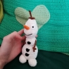 Schneemann Olaf Frozen gehäkelt Kuscheltier Spielzeug Geschenk