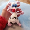 Pinky and the brain Figur gehäkelt Geschenk Kuscheltier Spielzeug