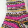 Socken Gr. 36/37 handgestrickt  Streifen bunt kräftige Farben