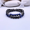 Armband Set Lapislazuli Schutzstein Heilsteine Seestern Damen