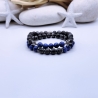 Armband Set Lapislazuli Schutzstein Heilsteine Seestern Damen