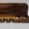 Zahnbürstehalterung und Zahnpastahalterung aus holz